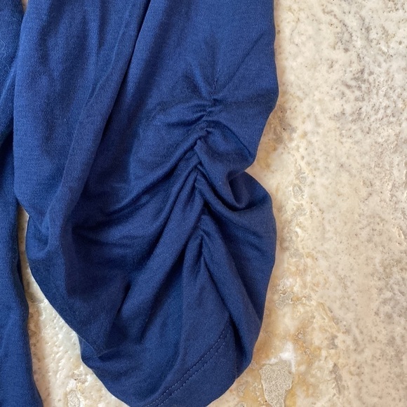 Chico’s Henley Shirt top purple curvy girl Sz 3 3/4 Button down pop over casual - Picture 5 of 7